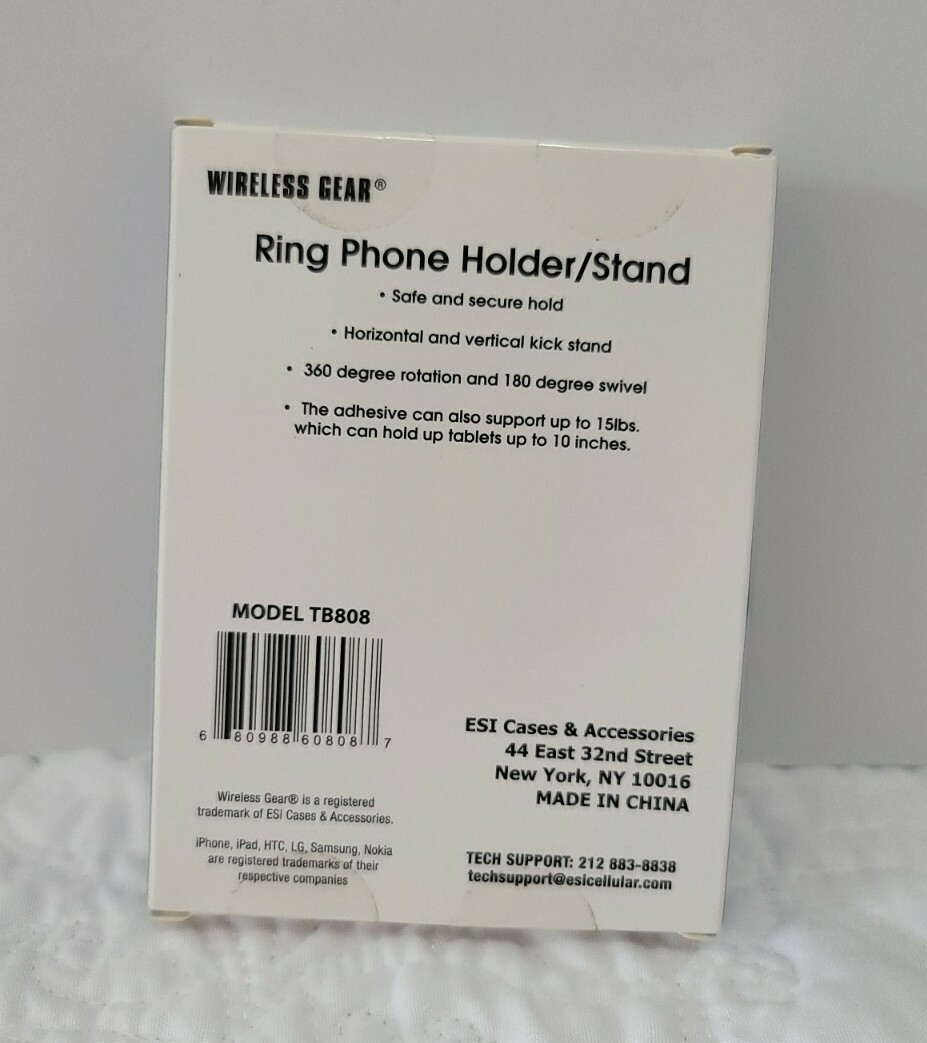 Wireless Gear Ring Phone Holder/Stand color Silver