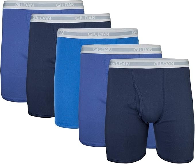 Gildan Boxer Briefs (5-pack) or White Gildan Briefs or Color Briefs  (6-packs)