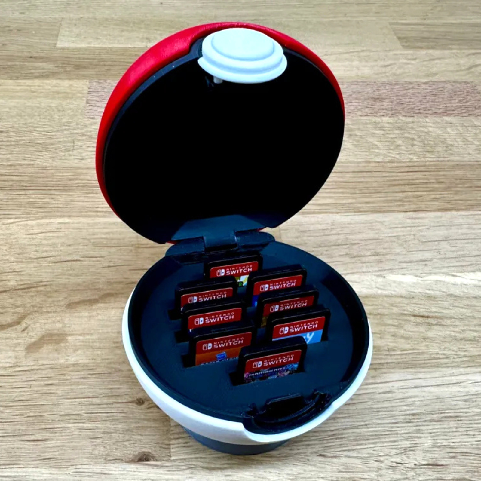 Pokemon Nintendo Switch Game Cartridge Holder Pokeball Case Storage