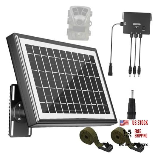 Solar Panel for Trail Camera Solar Charger 7500mAh Battery | 7500mAh Built 6W