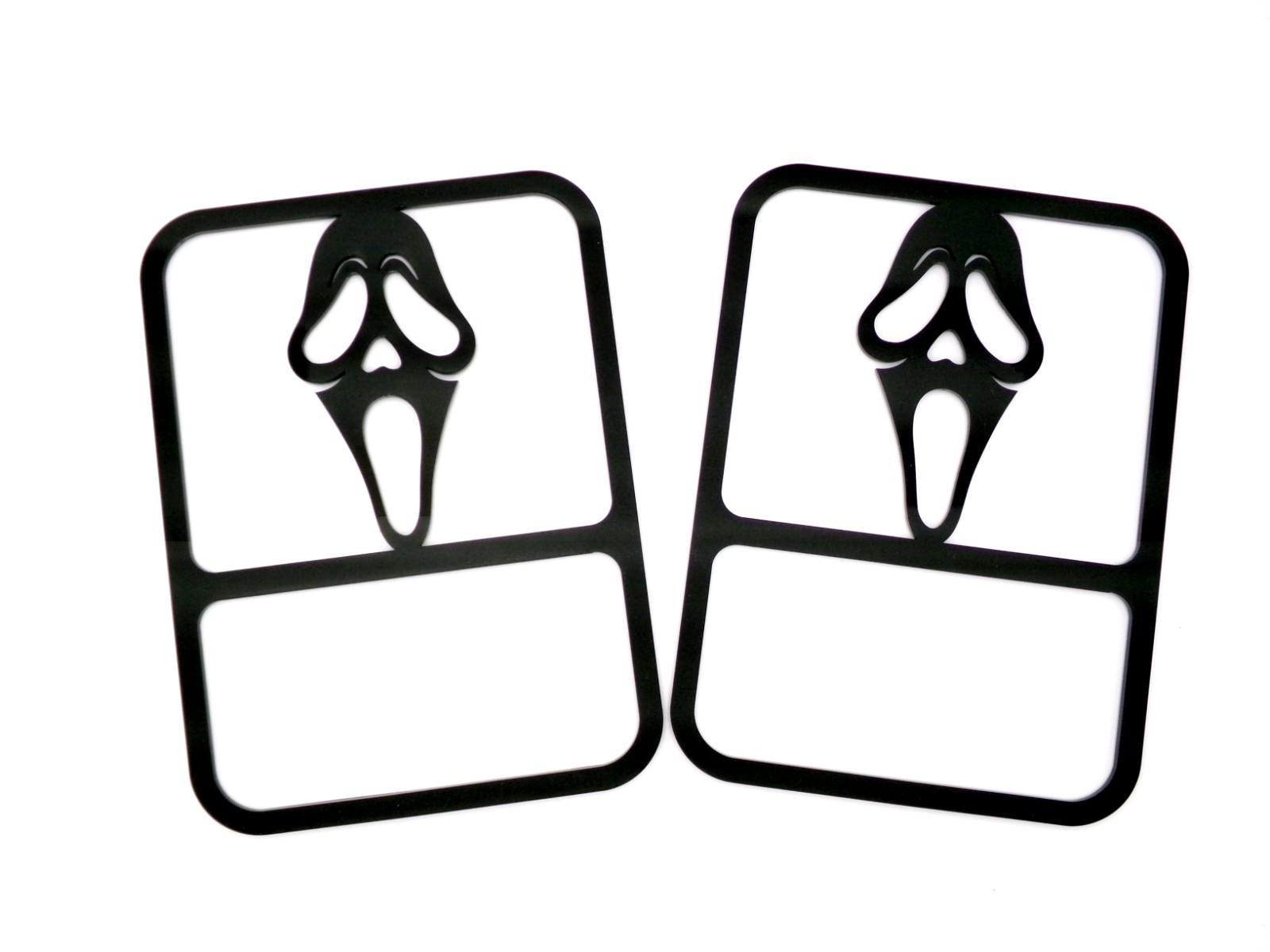 Scream ghostface tail light covers / fits 18-2023 jeep Gladiator