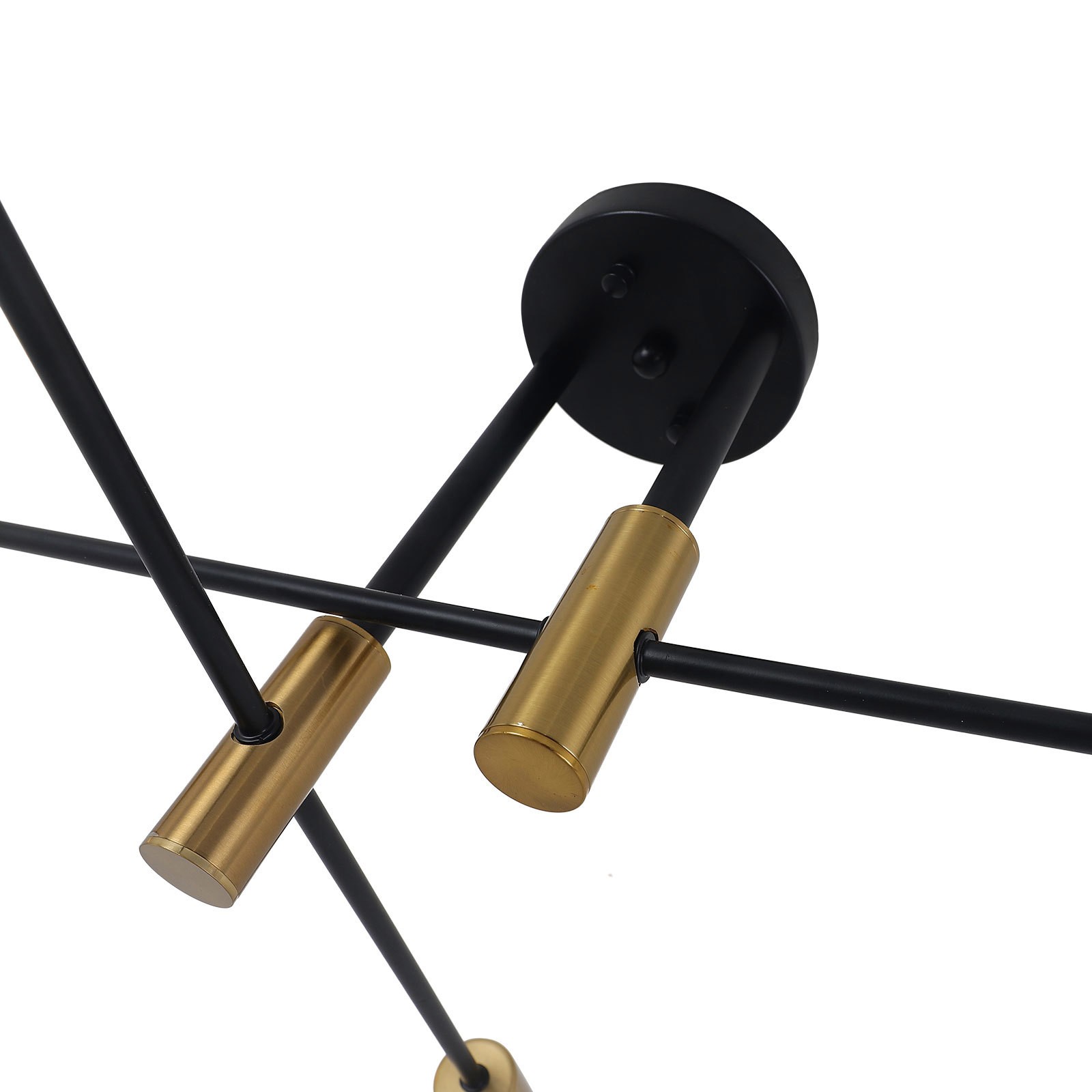 Modern Sputnik Chandelier Ceiling Fixture Gold Pendant Lamp Living Room Lights