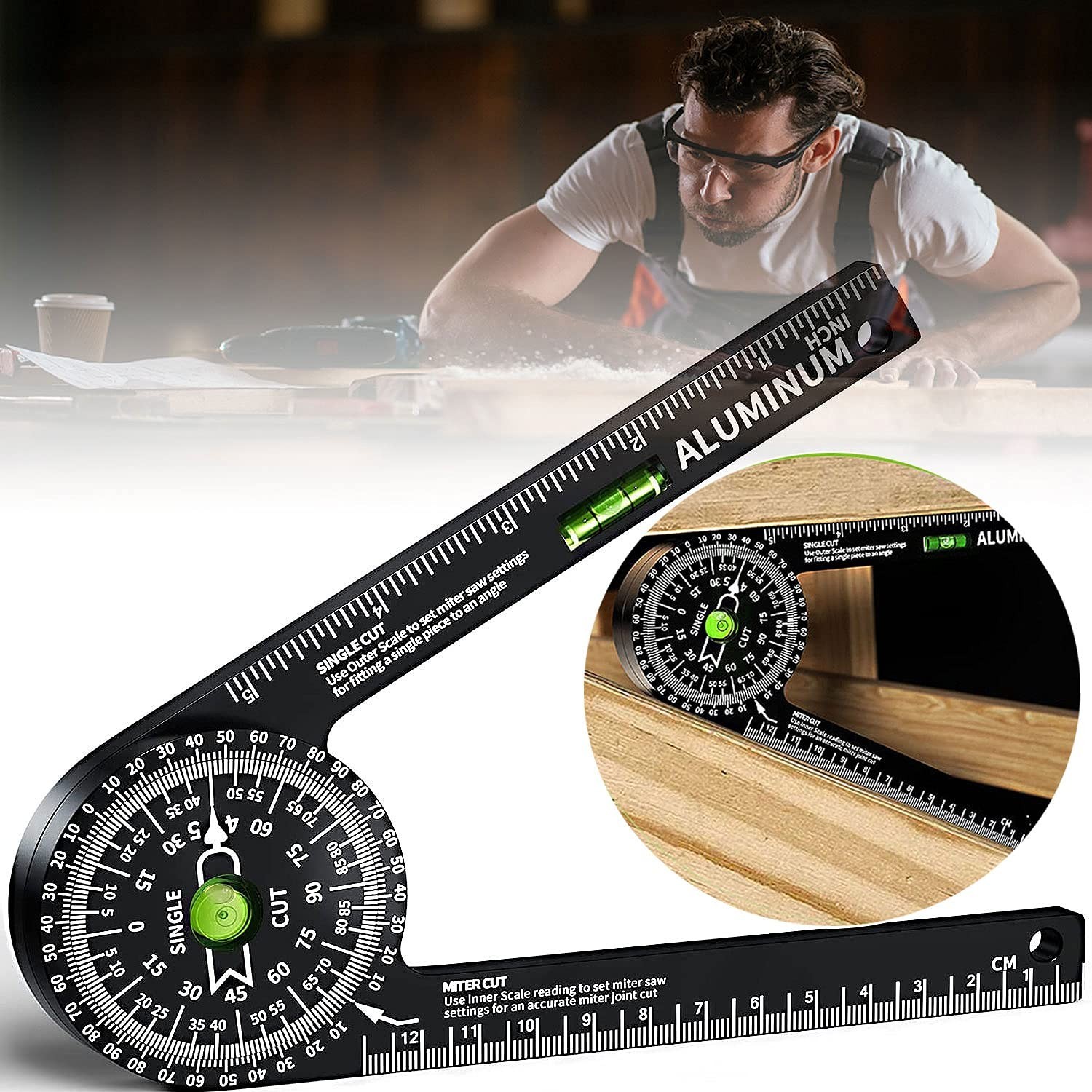 Transportador De Aluminio 360 Buscador De Angulos Para Crown Molding Carpinteri