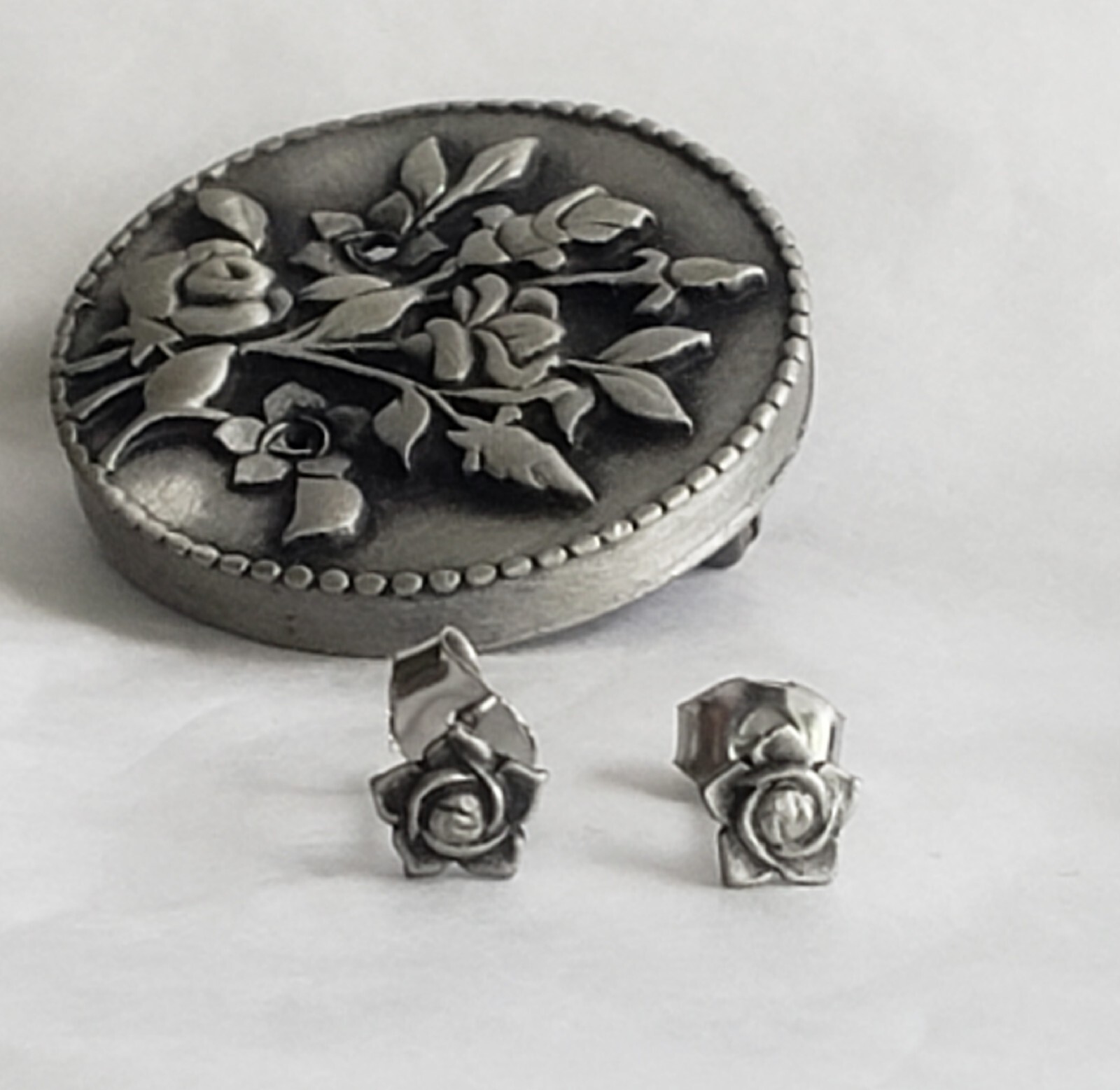 Floral Theme Trinket Jewelry Set