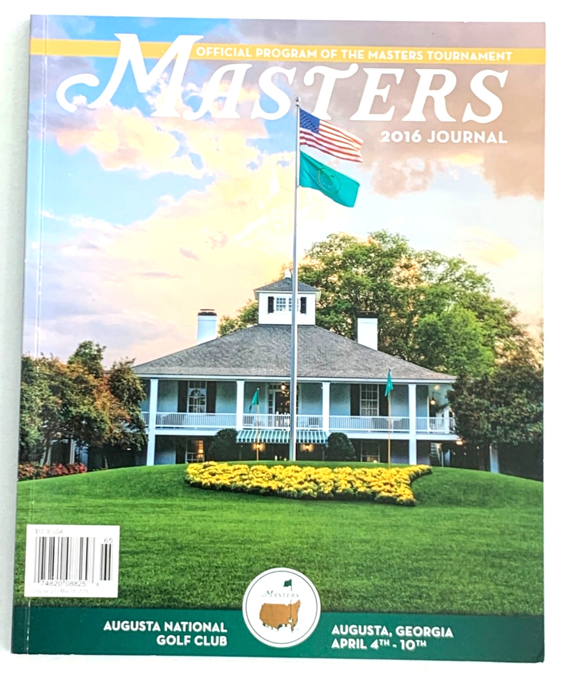 2016  MASTERS GOLF TOURNAMENT RARE OFFICIAL  JOURNAL / PROGRAM  AUGUSTA NATIONAL
