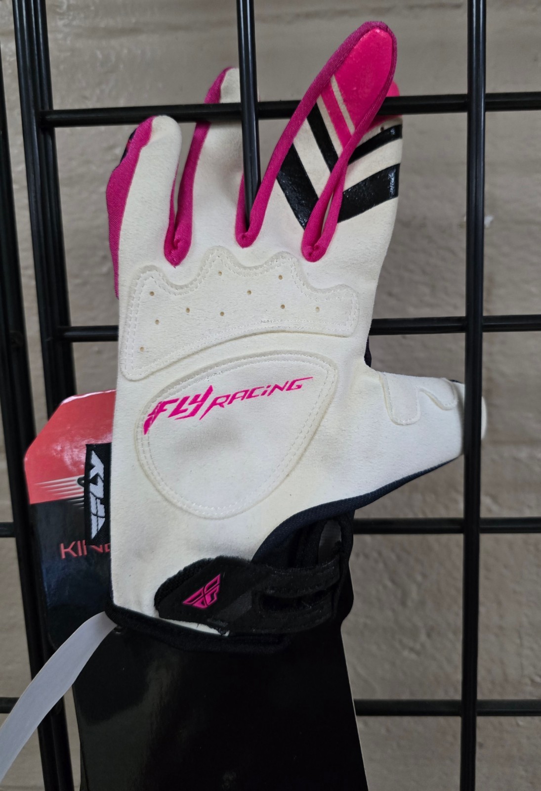 FLY RACING KINETIC LDS GLV PNK/BLK MD 7/M