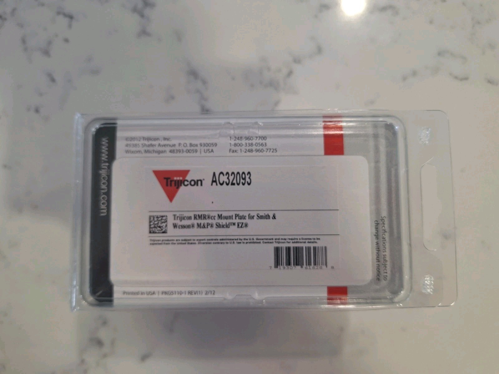 Trijicon RMRcc Pistol Dovetail Mount for Smith & Wesson SHIELD EZ