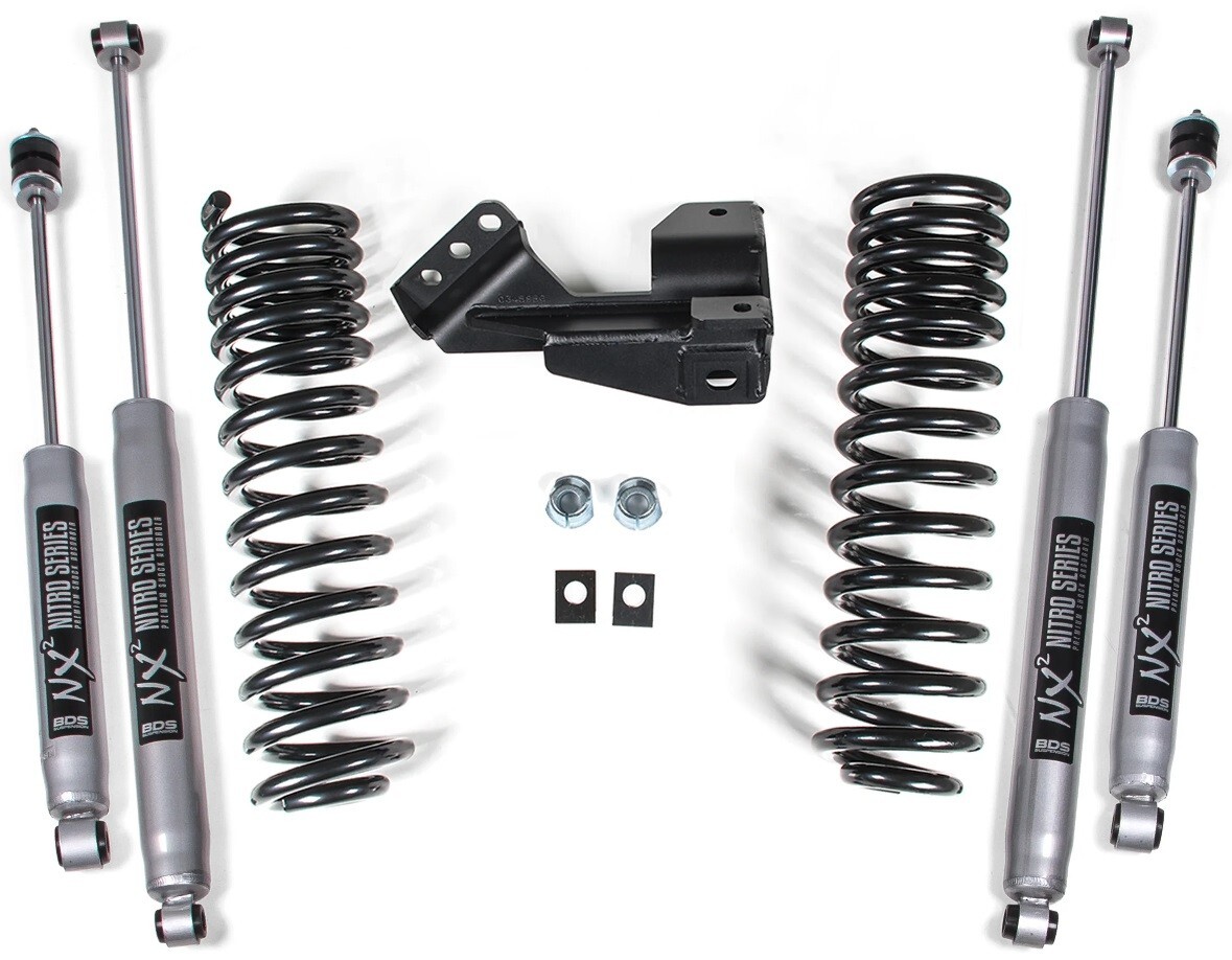 BDS 2" LEVELING KIT,NX2 SERIES SHOCKS,2017-2025 F-250,F-350 SUPER DUTY