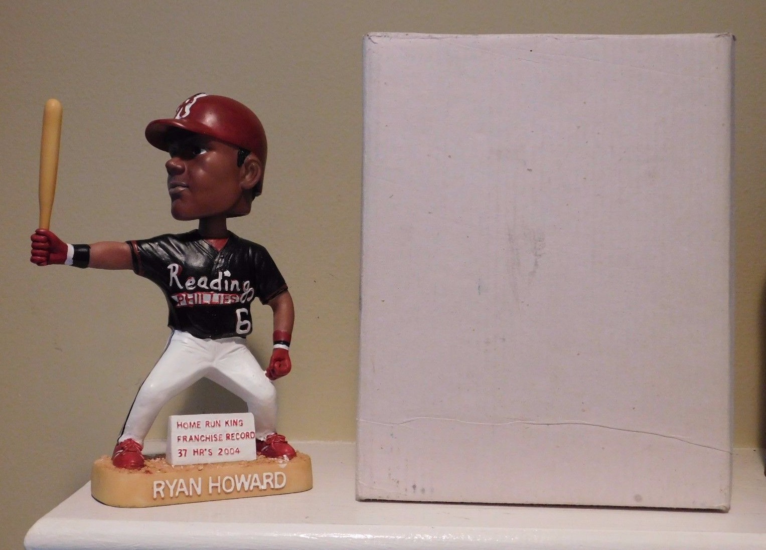 RYAN HOWARD BOBBLE HEAD READING FIGHTIN PHILLIES PHILS HOME RUN KING 2005 RARE