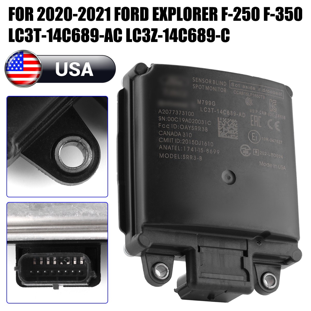 Blind Spot Radar Module For Ford Explorer F-250 F-350 Super Duty LC3T14C689AC A+