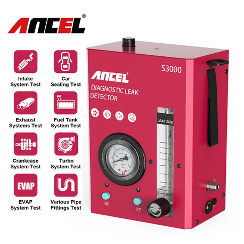 ANCEL S3000 Automotive EVAP Smoke Machine Leak Detector Car Pipe Leakage Tester