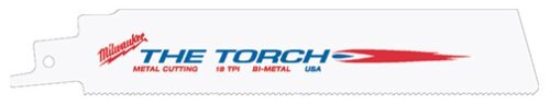Milwaukee 48-00-5784 6-Inch, 18 Teeth per Inch, Super Sawzall Blades, 5-Pack