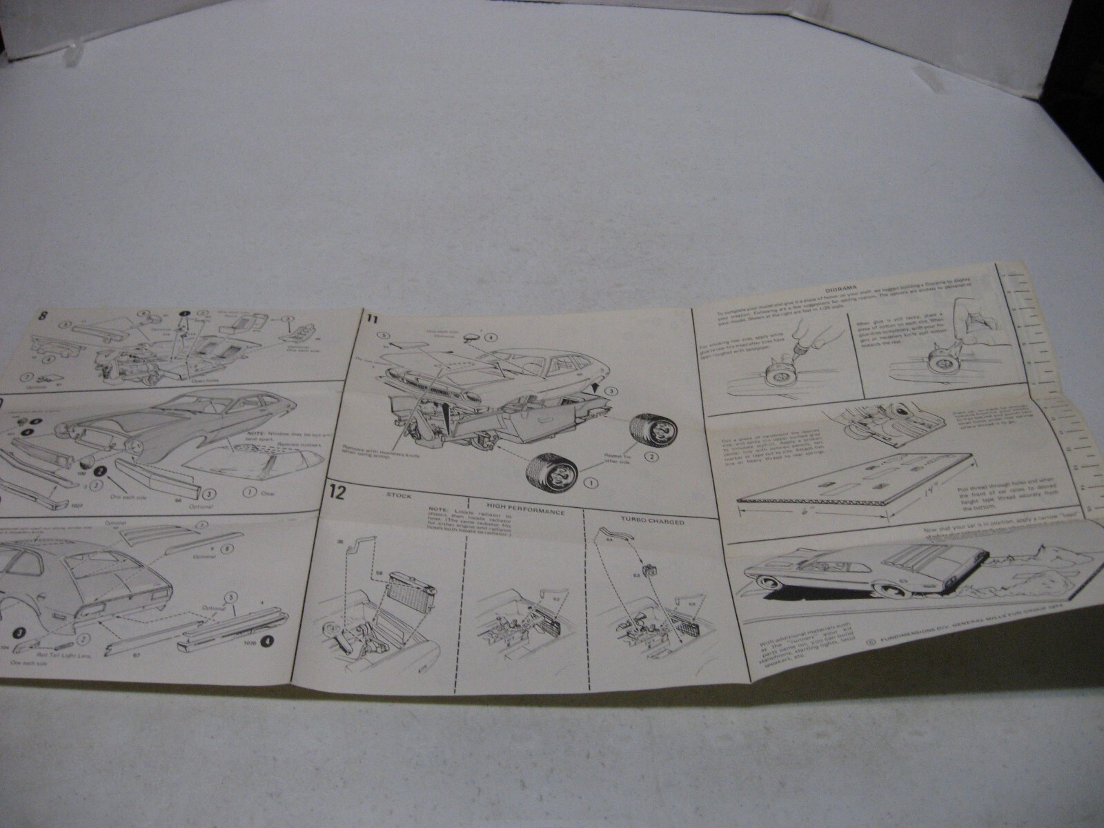 Instruction Sheet Only - MPC 1975 Ford Pinto Model Kit #1-7512
