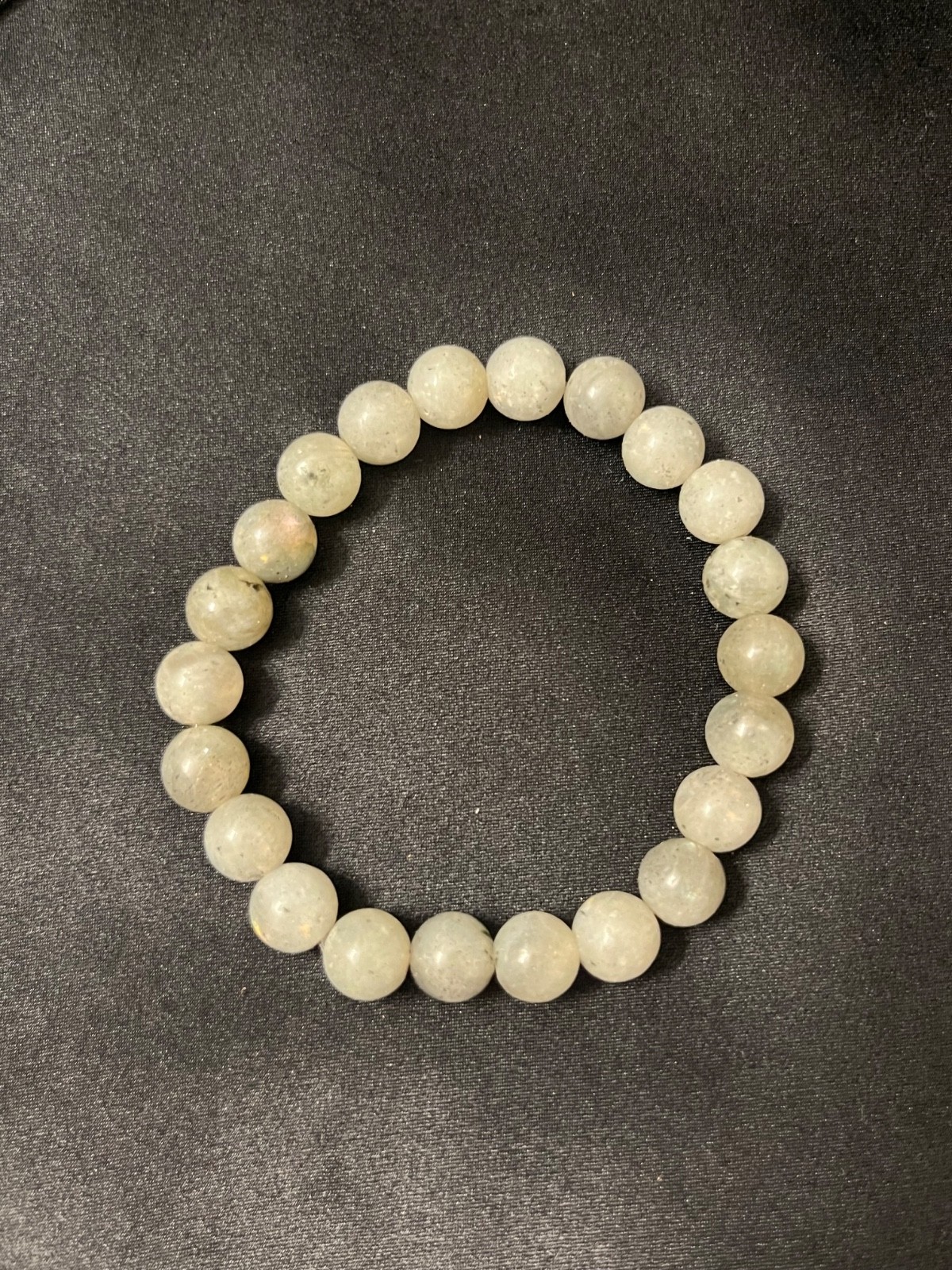 2 Pack Handmade Stretch Bracelets 8mm Beads Pyrite & Labradorite