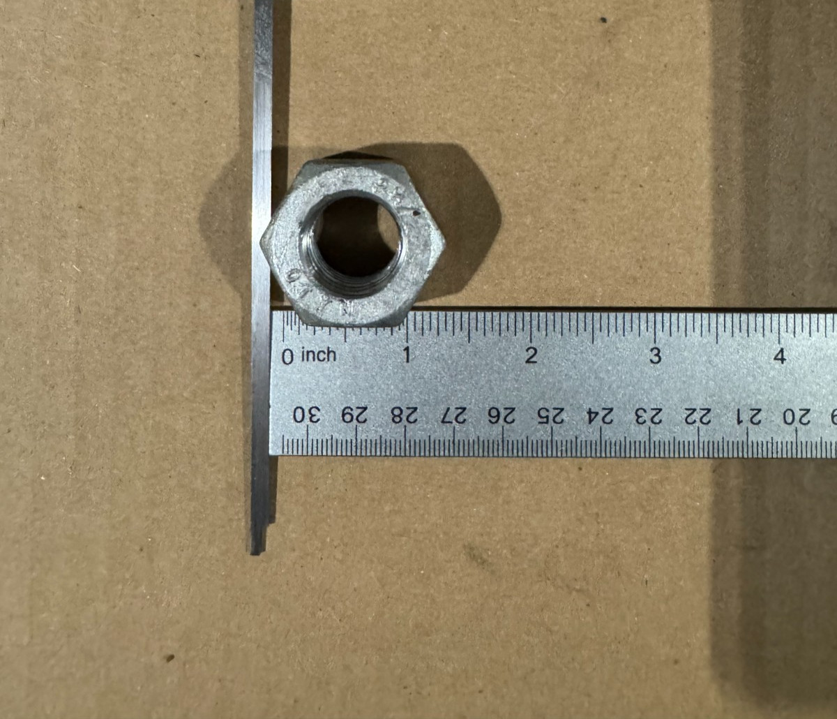 LOT OF 10 PCS 3/4" HDG Hex Nut