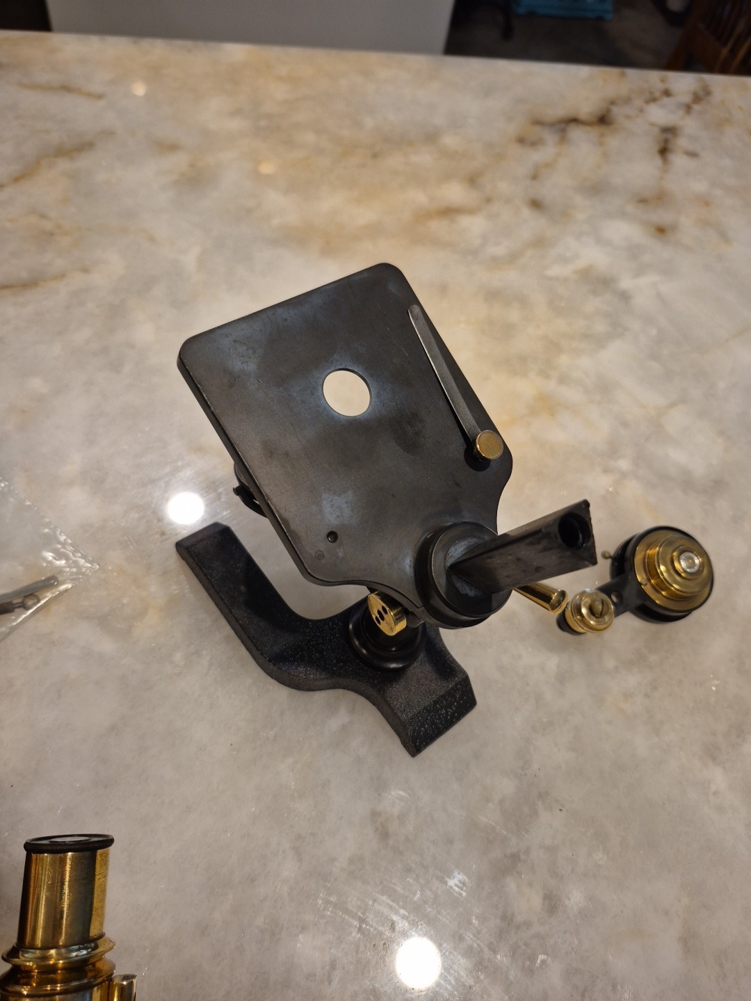 E. Leitz Wetzlar microscope Brass Microscope serial # 14808