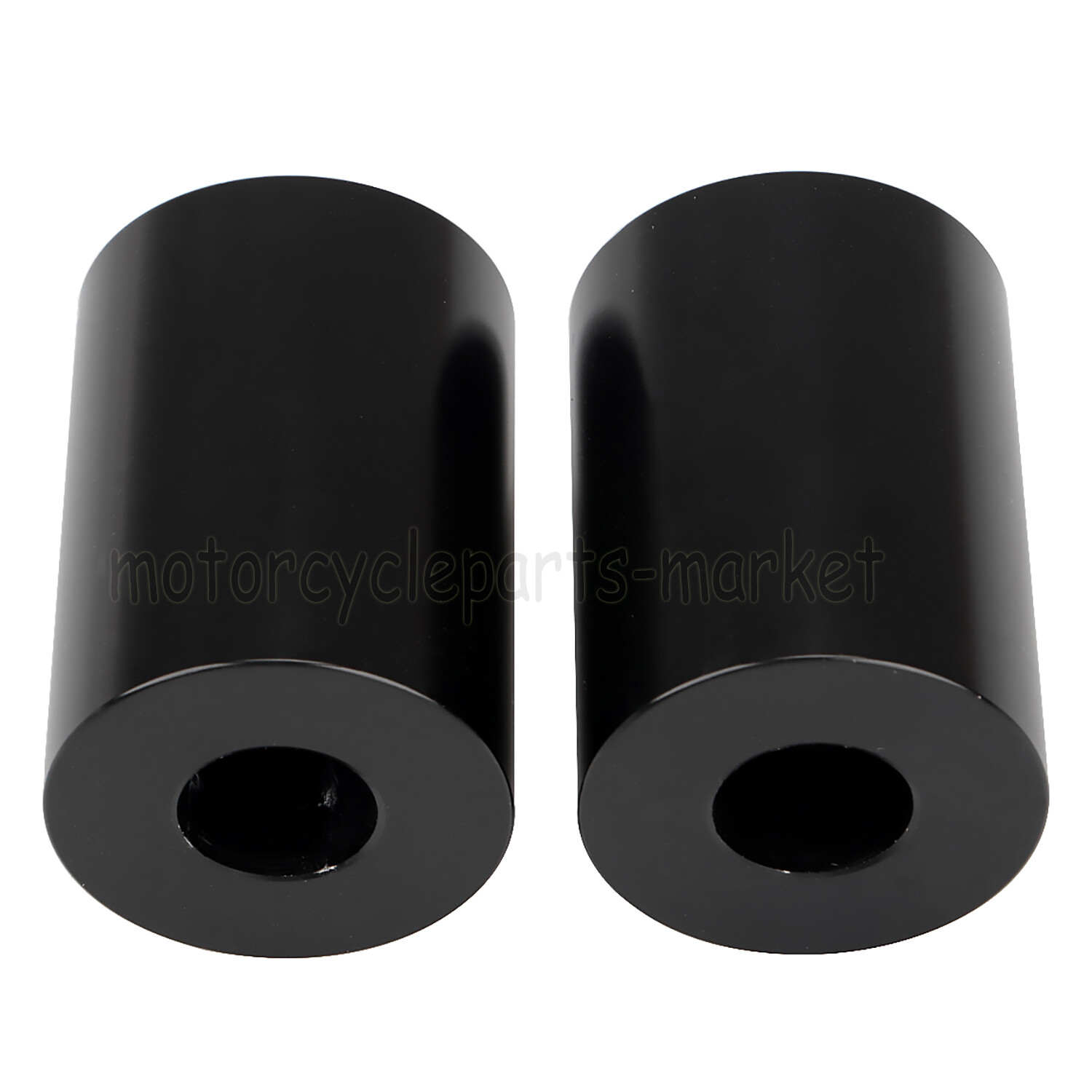 Motorcycle 1.75" Black CNC Riser Extension For Harley Dyna Softail 1" Handlebars
