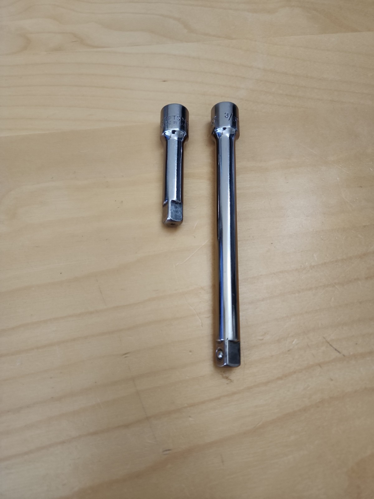 Craftsman 44261 H 3/8" Drive 6" Socket Extension & 44264 3" Made in USA