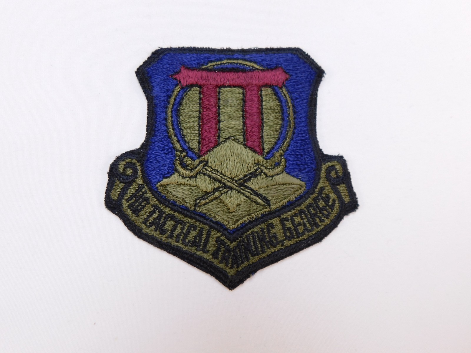 USAF Air Force HQ Tactical Training George BDU Woodland Subdued Military Patch