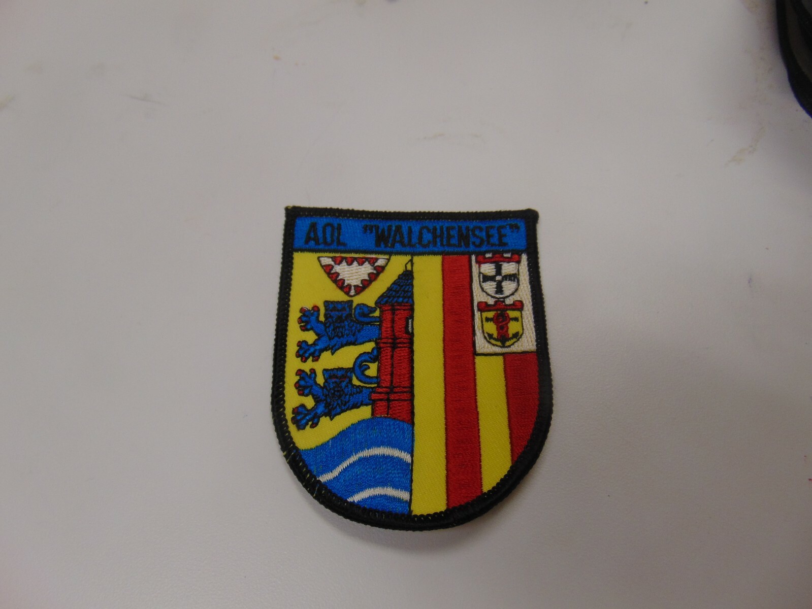 MILITARY PATCH SEW ON FOREIGN AOL "WALCHENSEE" BENZINTANKER