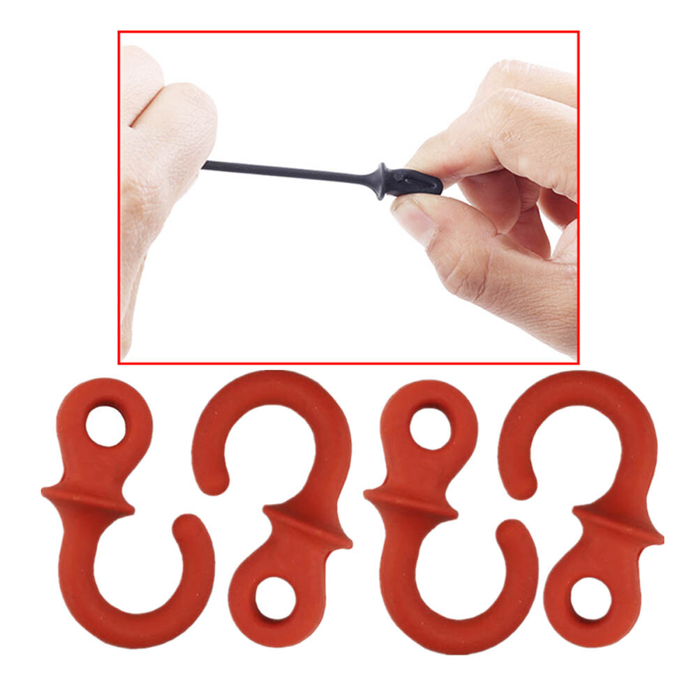8pcs Archery Compound Bow String Stabilizer Monkey Tail Rubber Silencer Dampener