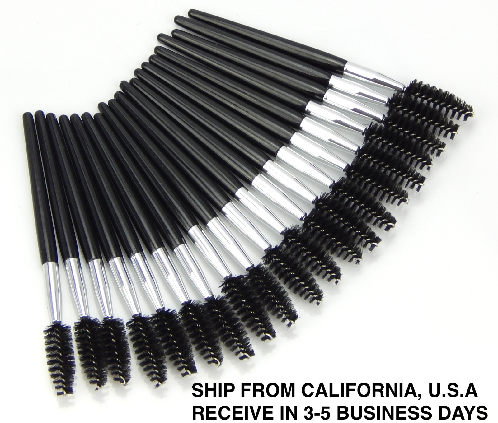 DISPOSABLE 20 PCS EYELASH BRUSH MASCARA WAND APPLICATOR