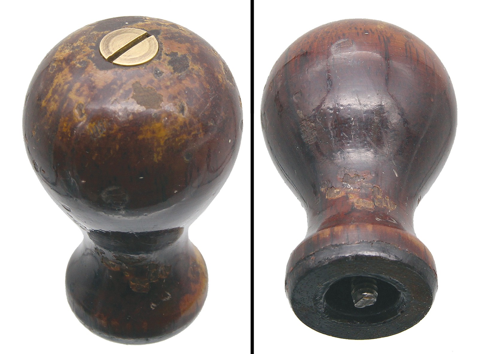 Orig. Front Rosewood Knob and Screw for Stanley No. 8 Plane - T19 - mjdtoolparts