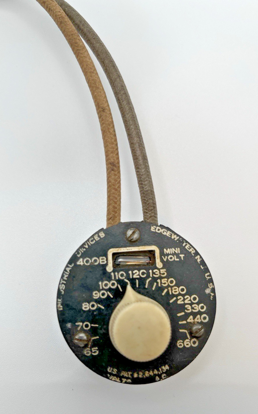Vintage Industrial Devices Edgewater NJ. Variable Mini Voltmeter AC Model 400B