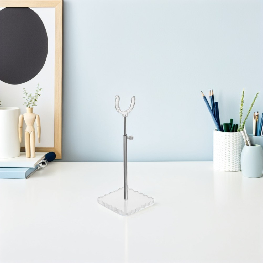 Adjustable Display Stands for Collectibles Acrylic Vertical Base