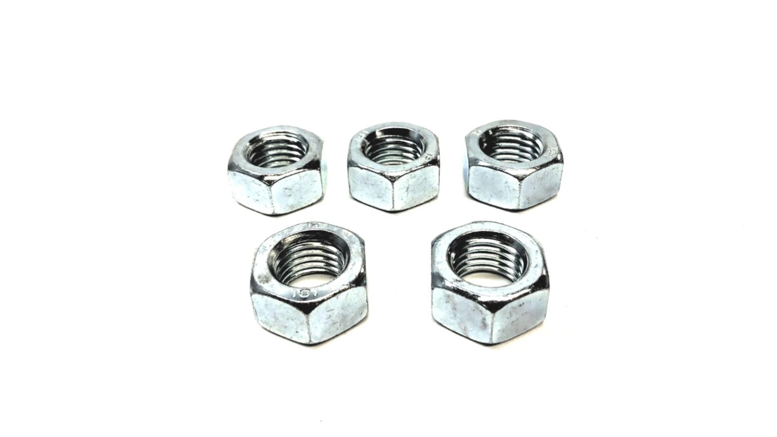 Unbranded M16 Hex Nut CL 8 Zinc DIN 934 934-16Z [Lot of 5] NOS