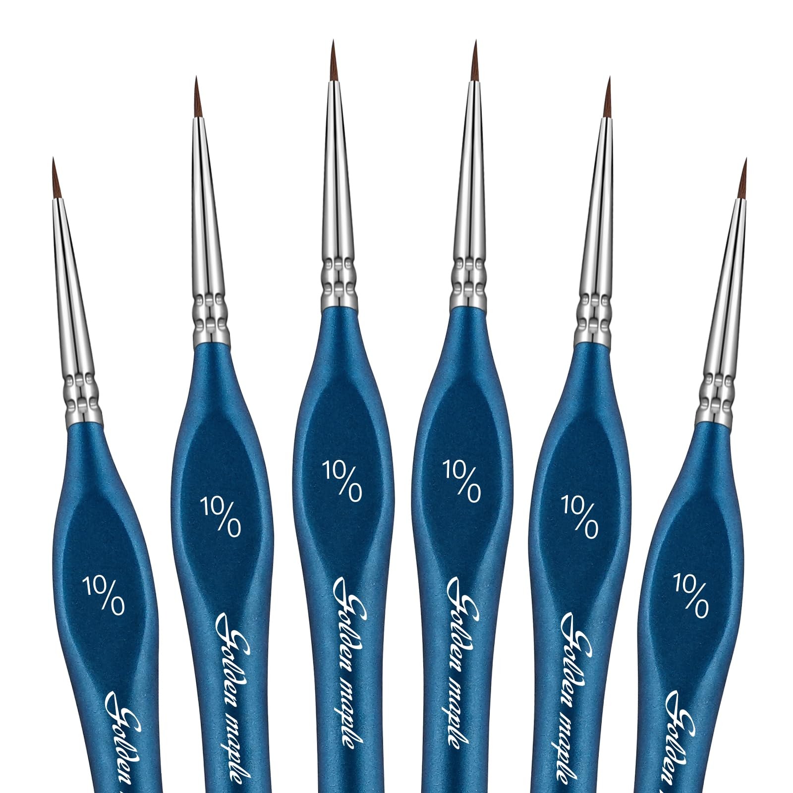 Detail Paint Brushes10/0, 6PC Extra fine Detail Miniature Paint Brush Very Fi...