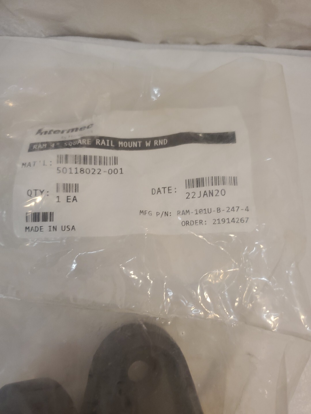RAM-101U-B-247-4 RAM Square Post Clamp Mount for Posts up to 4...