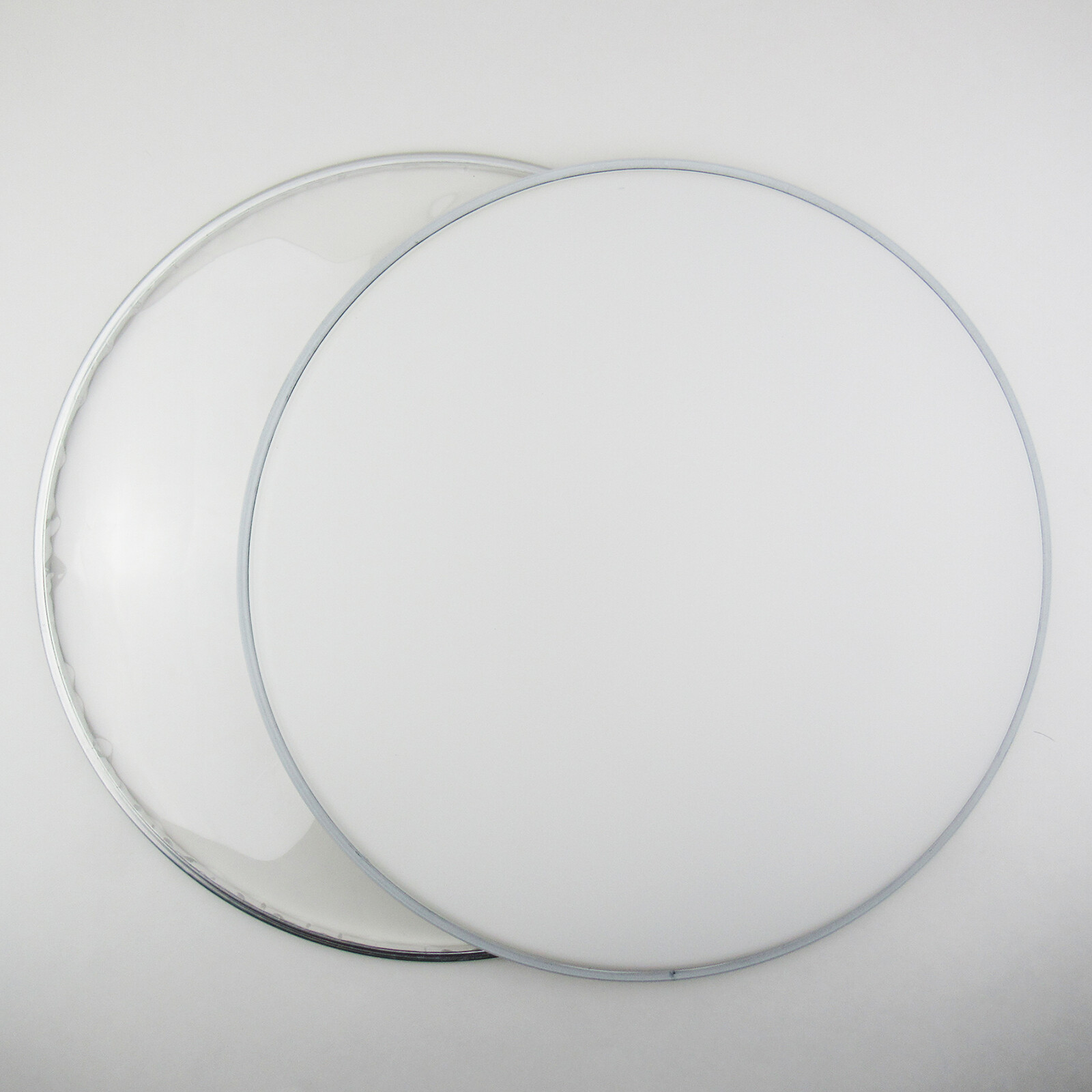 2 PCS 14 inch Snare Drum Heads 1 Batter Top Coated 0.25mm 1 Snare Bottom 0.075mm