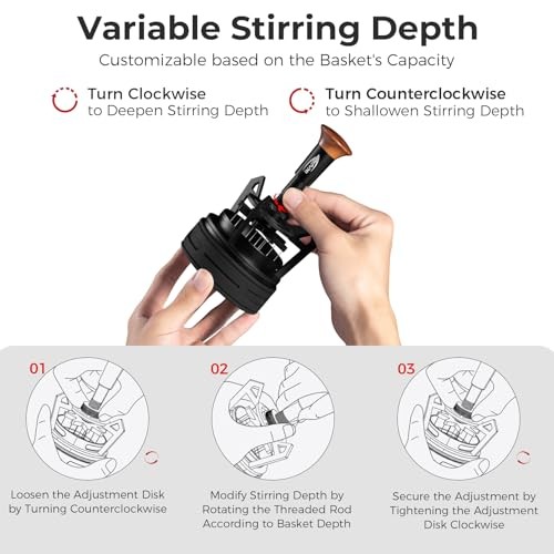 Espresso Coffee V3 WDT Tool, 54mm Stirrer Distribution Tool, Equipped 54MM