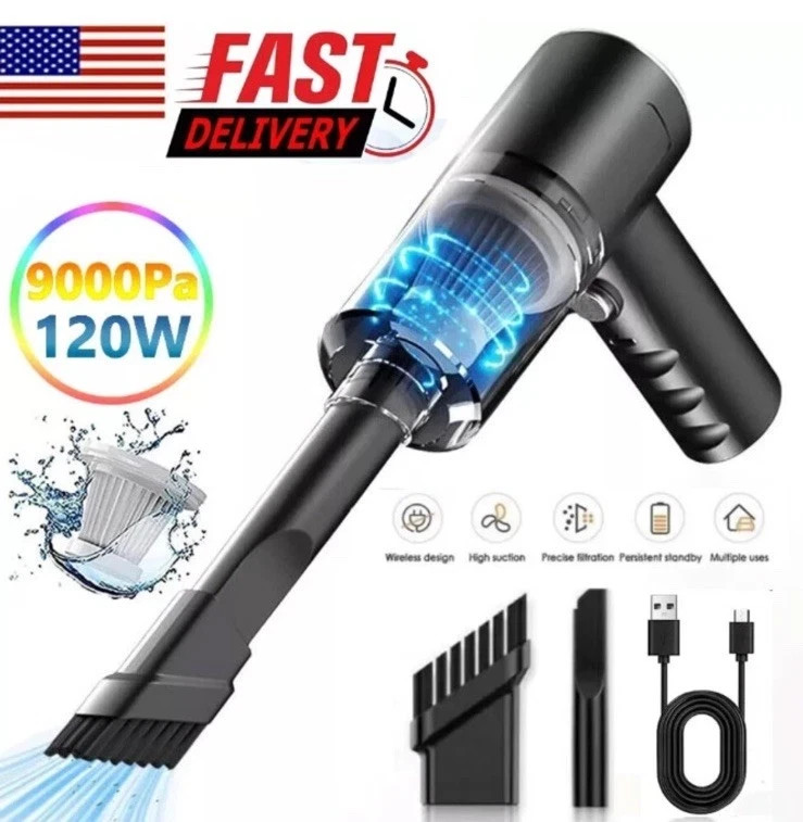 120W Handheld Cordless Vacuum Cleaner Small Mini Portable Car Auto Home Wireless