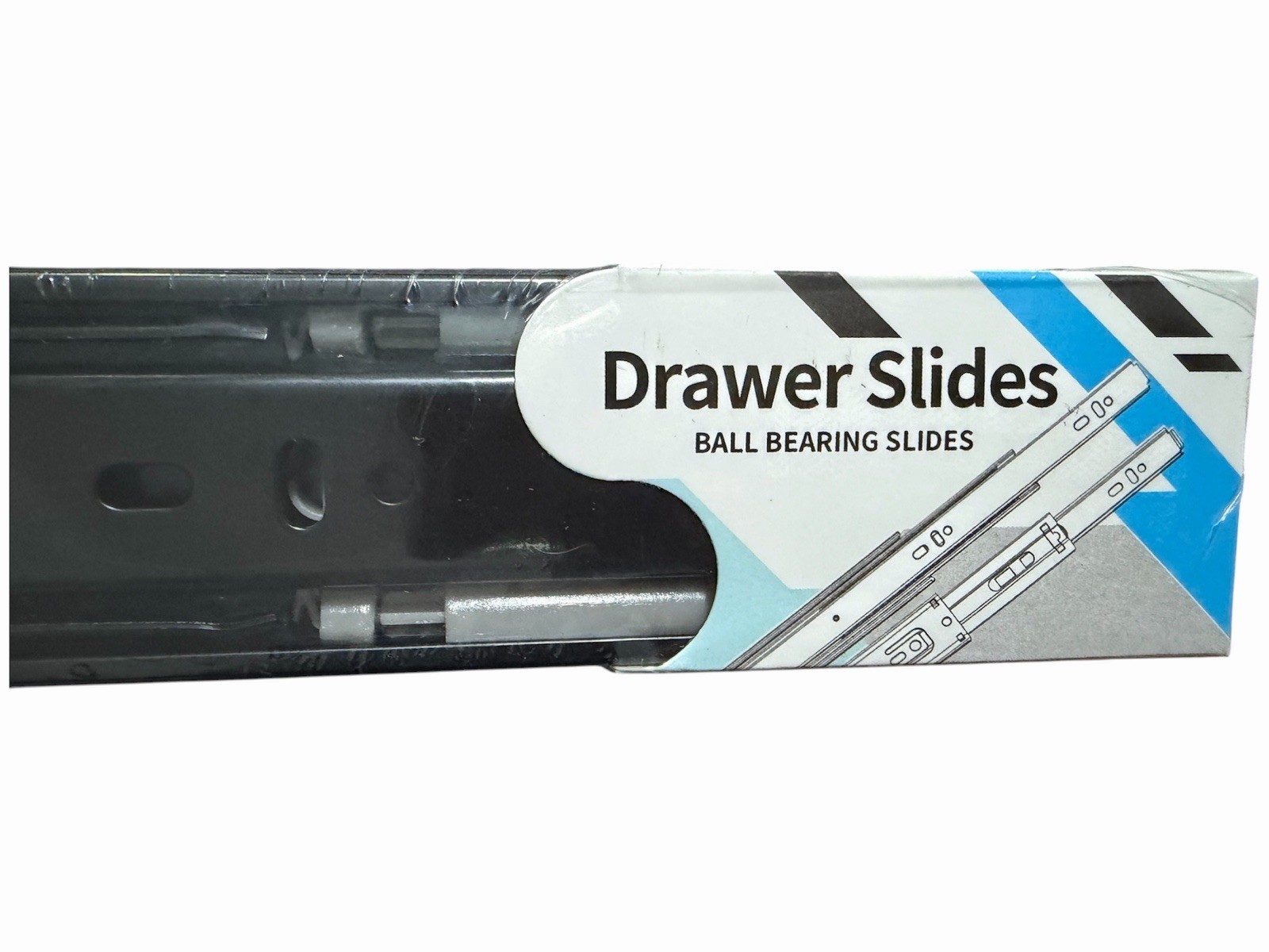 Drawer Slides Ball Bearing, 5 Pairs 99 Lb Push Open, 20 Inch