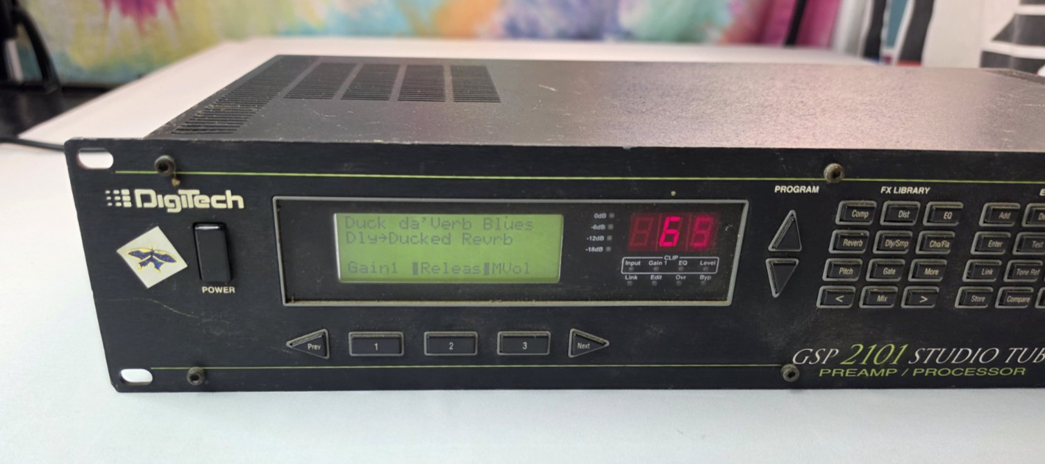 Digitech GSP-2101 Studio Tube Preamp Multi Effects Guitar Processor Black