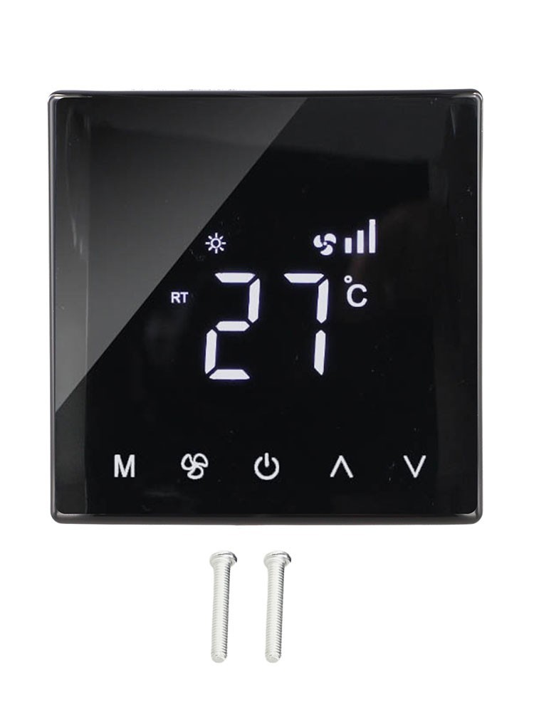 Smart Thermostat Home Climate Control Curved Screen Design For Home Use