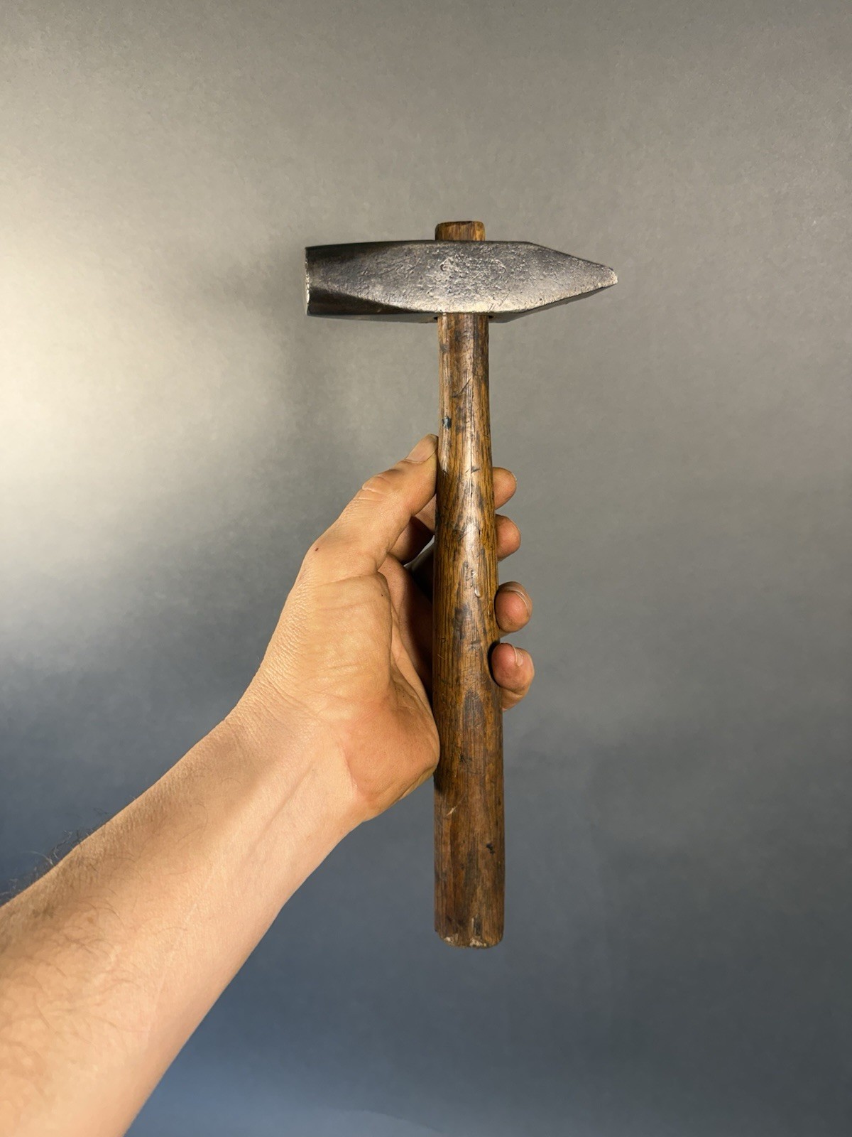 VINTAGE 13 OZ Cross Peen Riveting Hammer By HSB OVB Hibbard, Spencer, Bartlett