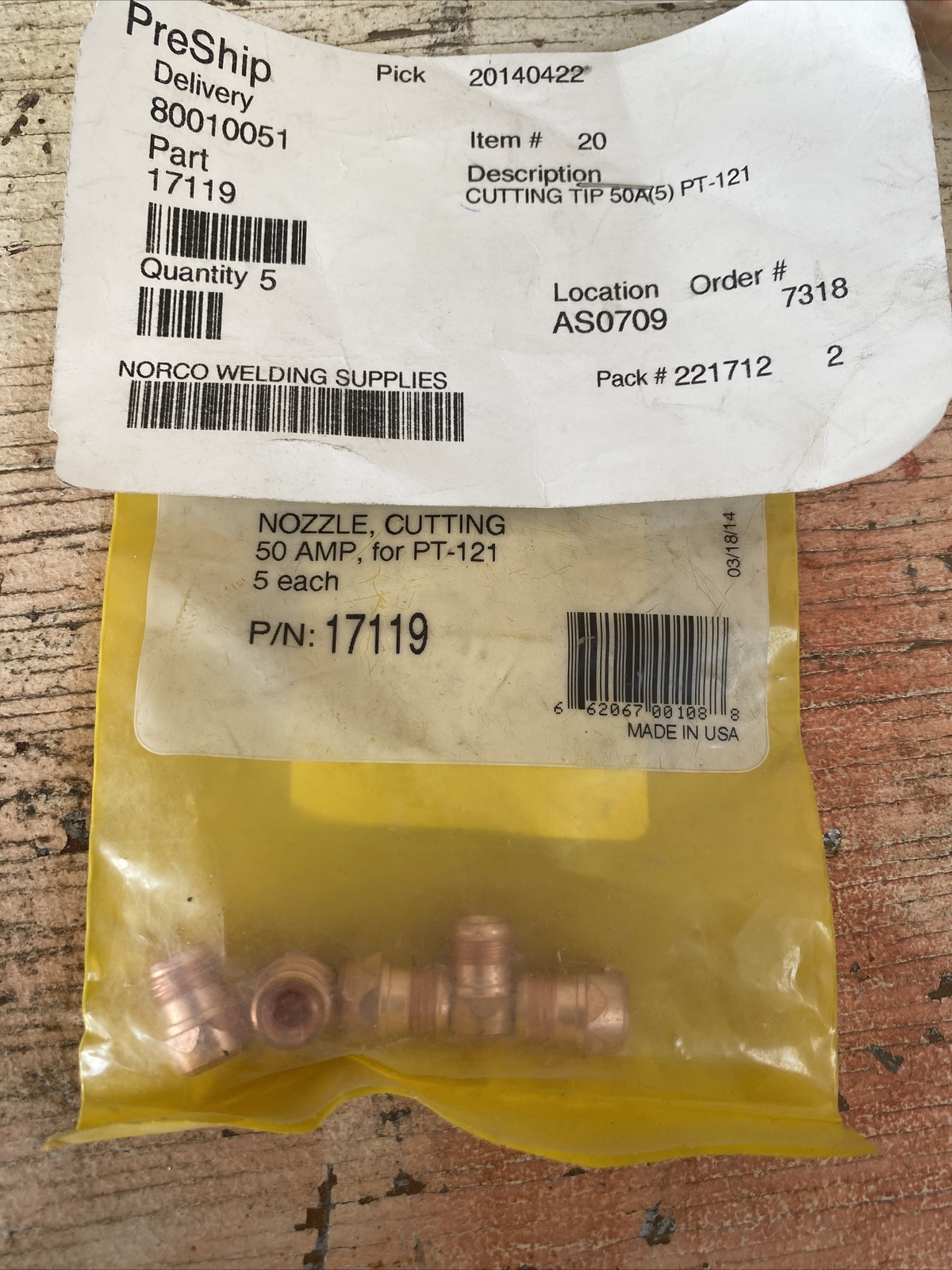 PLASMARC Electrode For PT-121 17119
