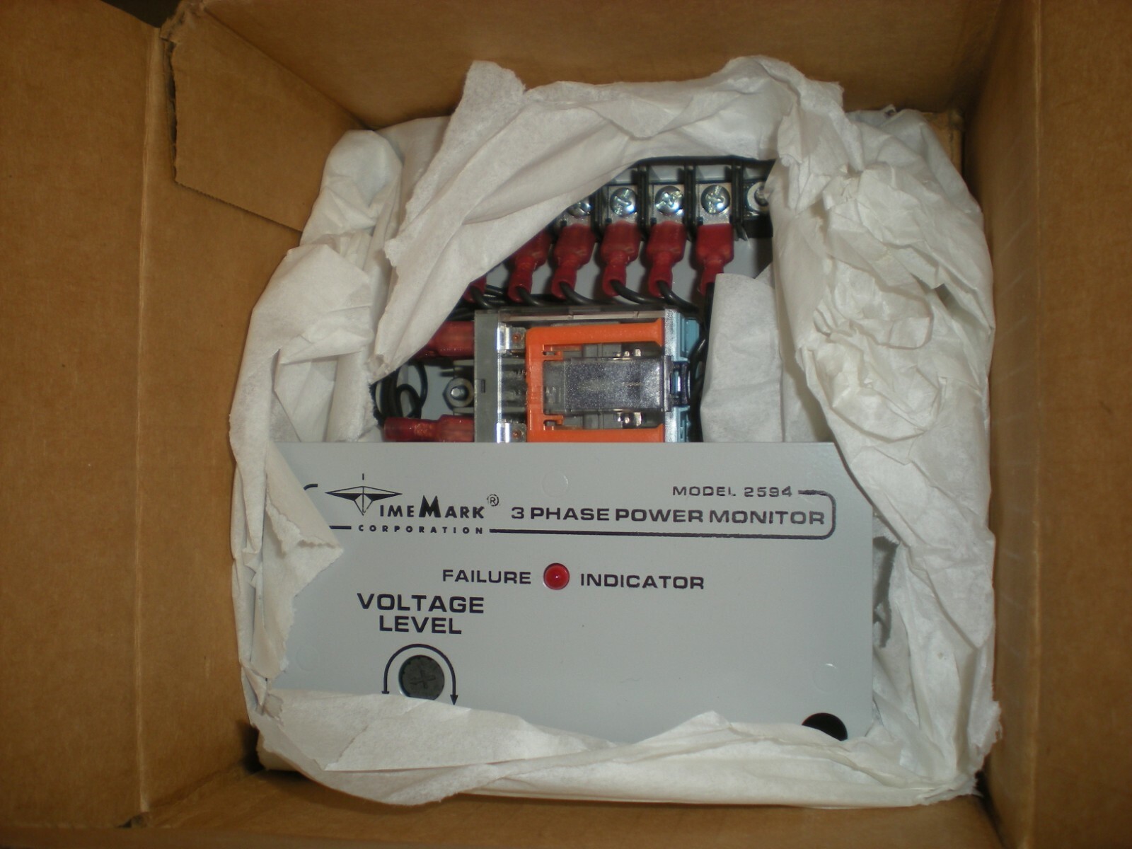 Time Mark Model B2594-240VAC 3-Phase Power Monitor - 98062602 - NIB