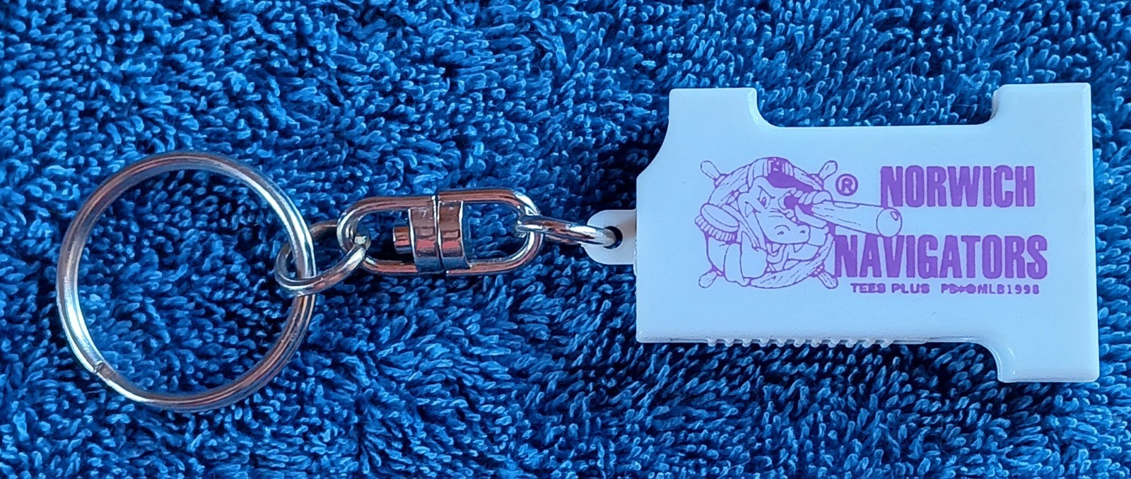Vtg NOS Baseball CT 1990s Norwich Navigators Tater Gator Key Chain  Minor League
