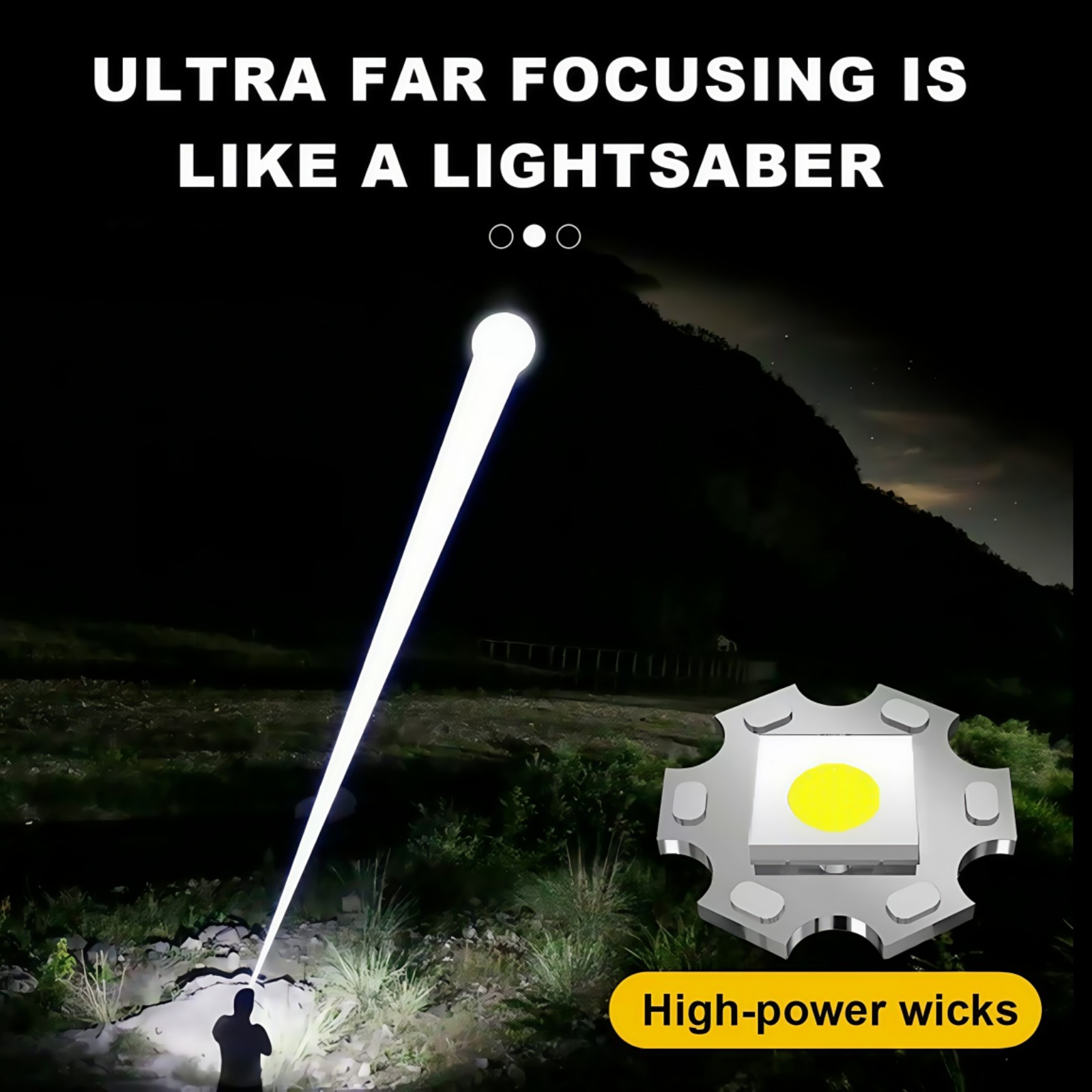 2x 99000000LM Tactical LED Flashlight Rechargeable Super Bright Work Light Torch