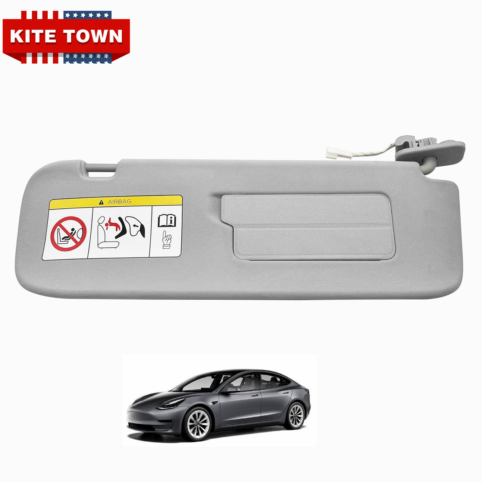 Sun Visor RH Passenger Side For Tesla Model 3 / Model Y 2017-20 For 1088740-01-I