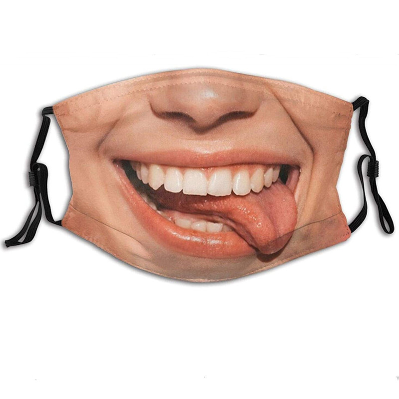 3D Personality Creative Funny Imitation Facial Expression Mask Riding