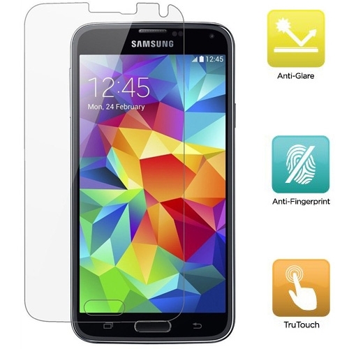 SAMSUNG GALAXY S5 ANTI FINGERPRINT ANTI-GLARE MATTE SCREEN PROTECTOR LCD COVER