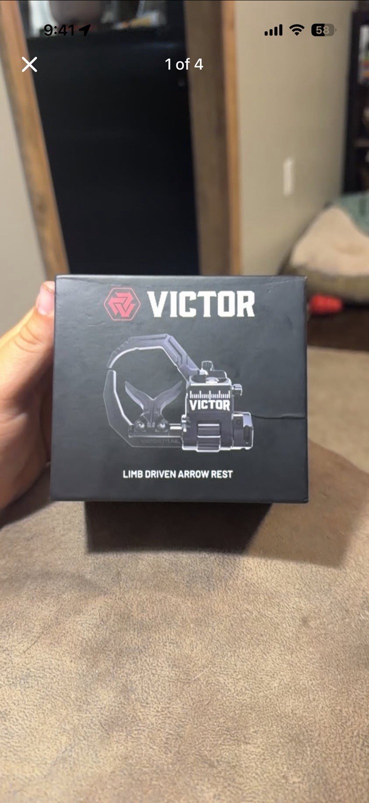 New Vaportrail Victor Limb Driven Arrow Rest IMS Mount-Black Right Hand