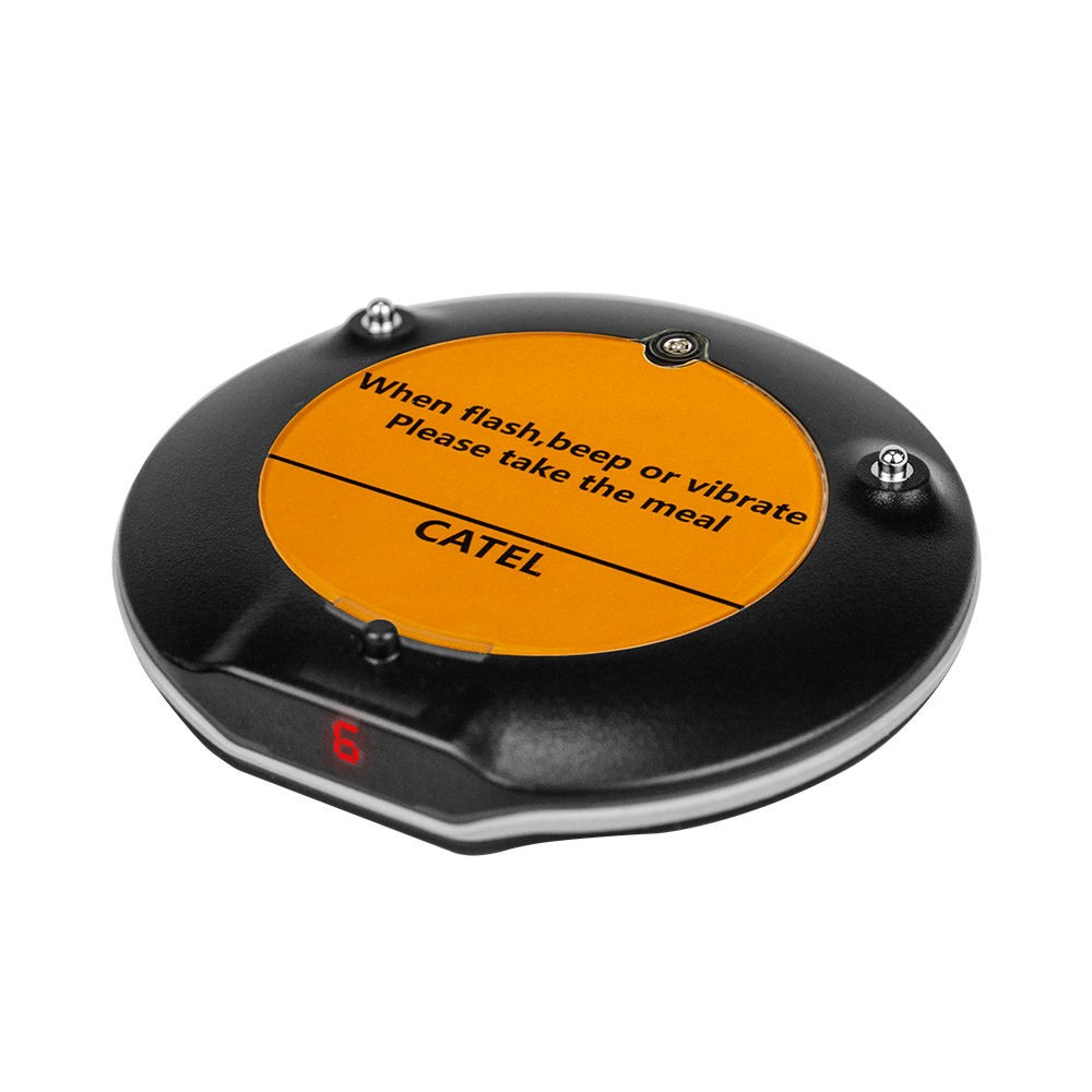 Waterproof Coaster Pager Wireless Calling System Portable Queue Alert Cafe Bar