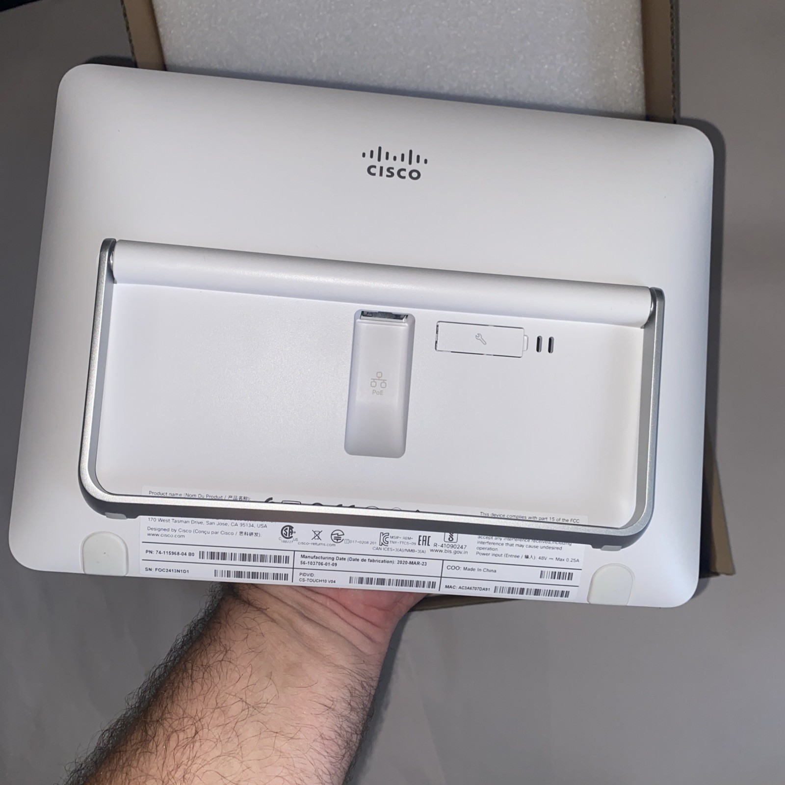 Crisco Telepresence Touch 10 Device