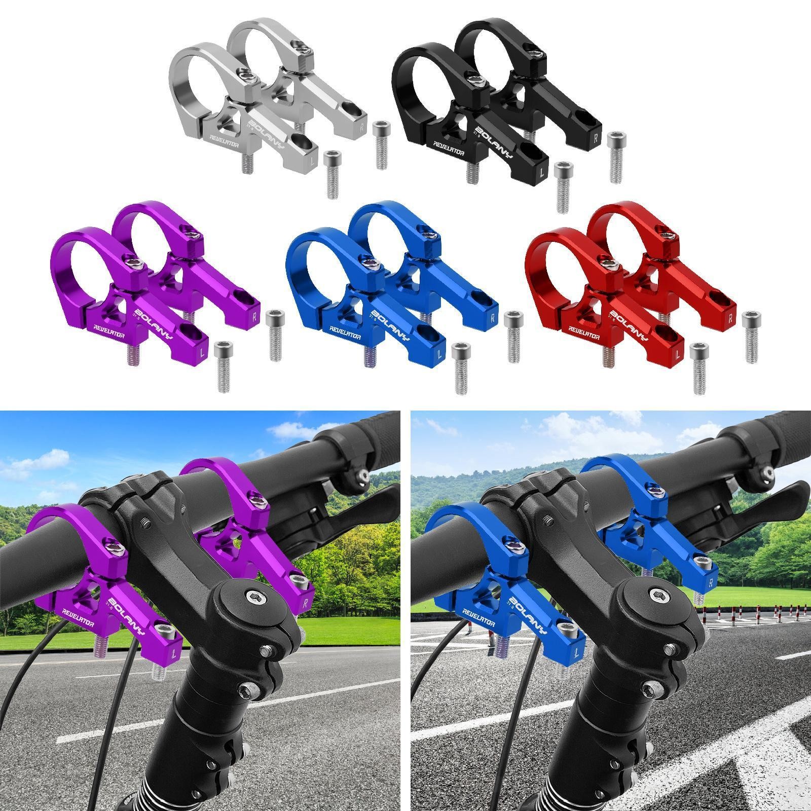 1 Pair Mountain Bike Stem 31.8mm Clamp Adults Replacement Modern Heavy Duty Easy